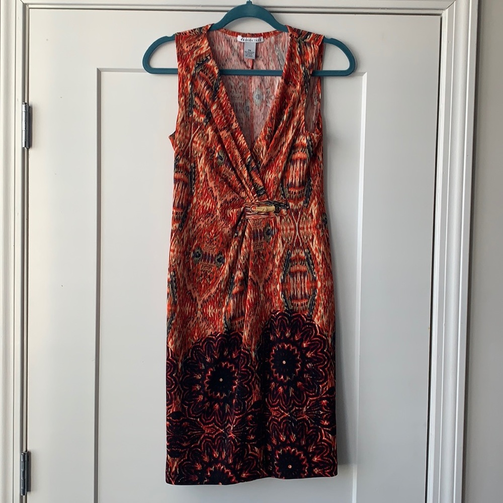 Amanda Lane Faux Wrap Dress